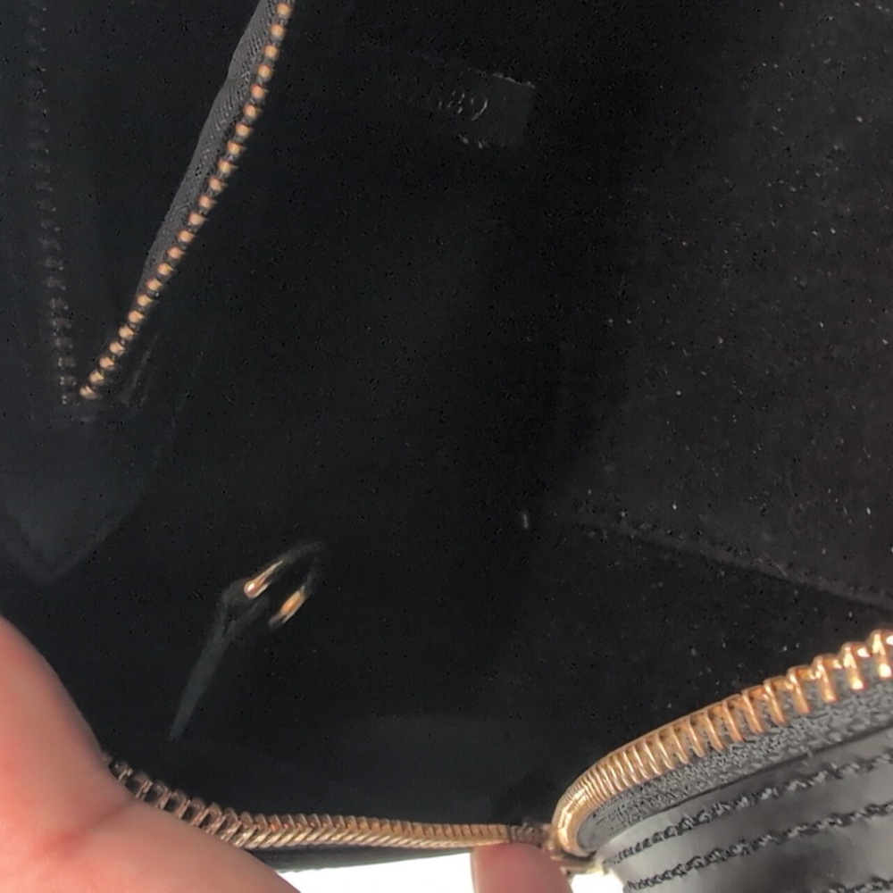 Louis Vuitton LV| Black Epi Handbag with Gold Toned Accents - Picture 13 of 16